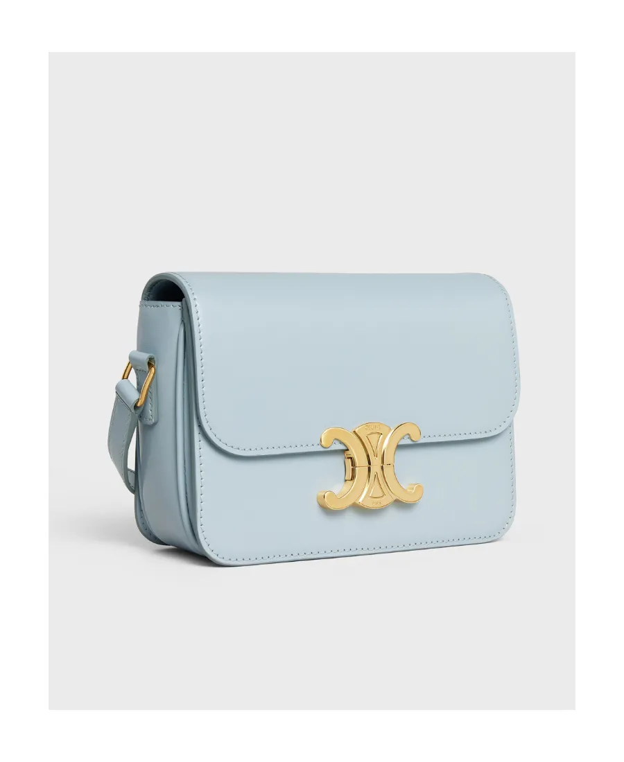 Teen Triomphe Bag In Shiny Calfskin