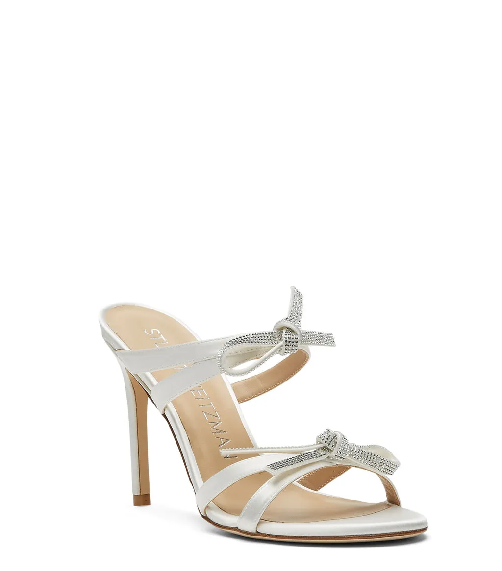 110Mm Sw Bow Crystal Embellished Sandals