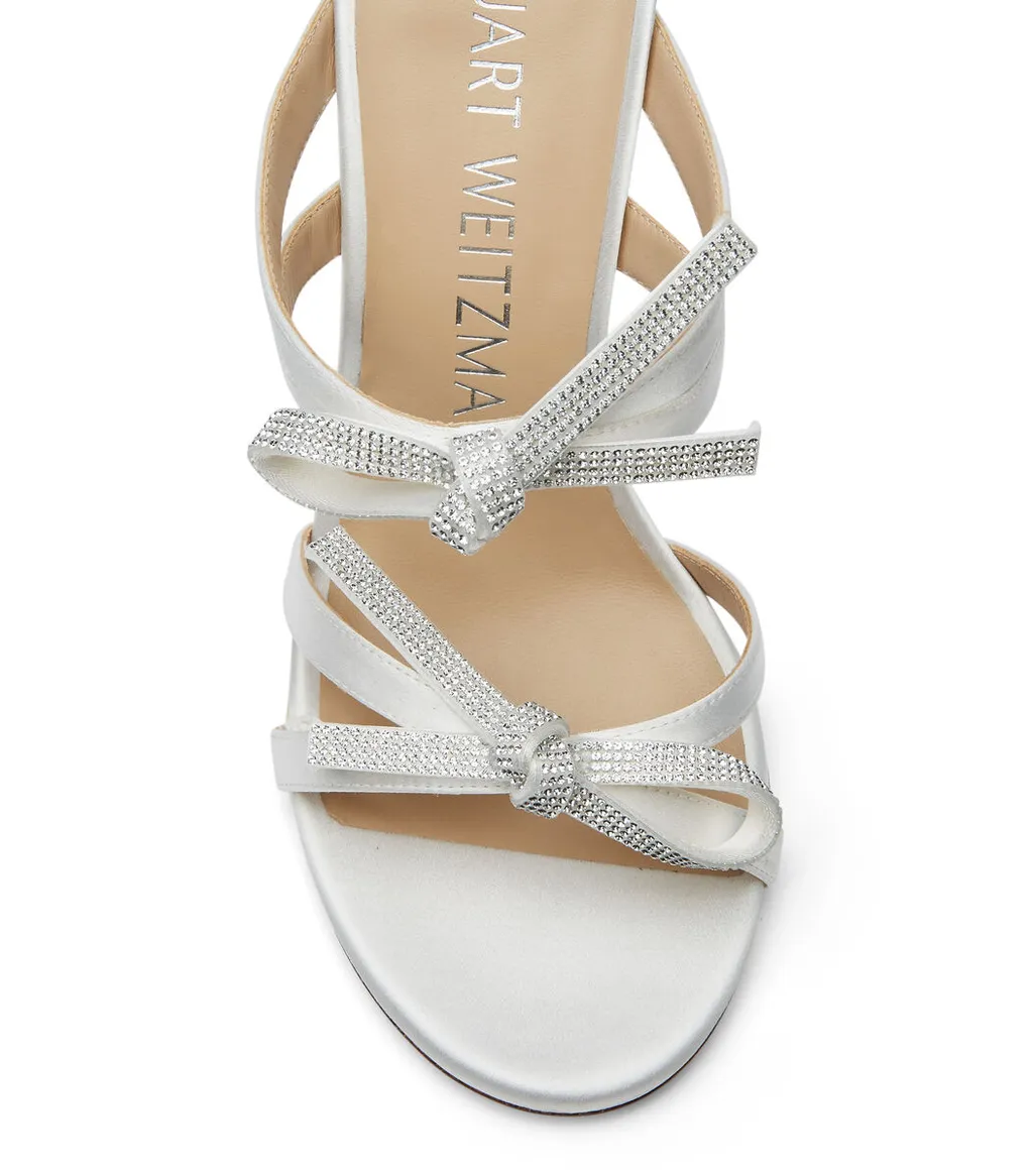 110Mm Sw Bow Crystal Embellished Sandals