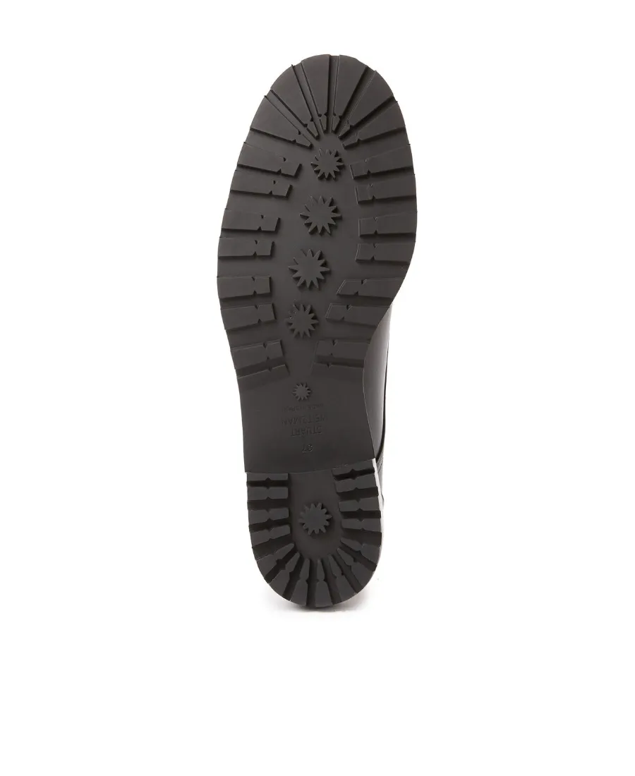 Logo Flat Ankle Boots