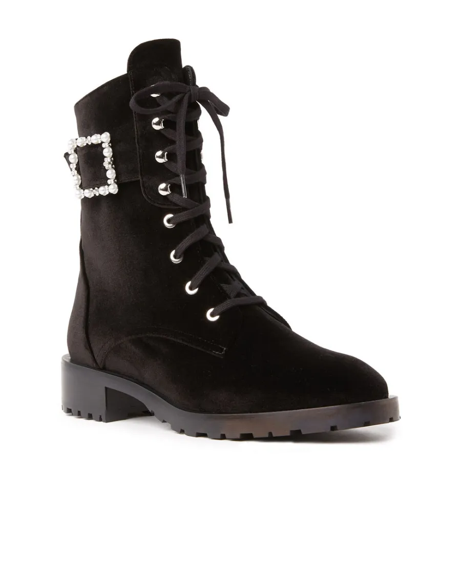 40Mm Buckle-Fastening Lace-Up Boots