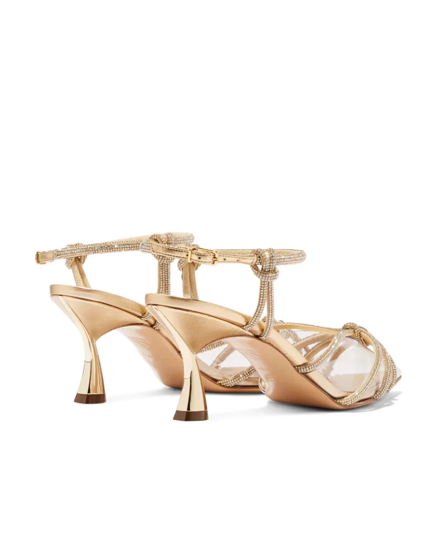 Crystal Strappy-Design Sandals