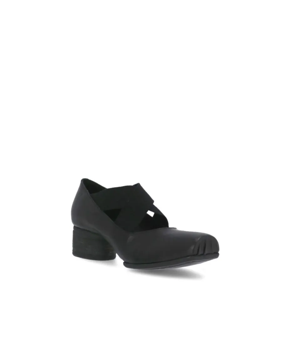 Logo Square Toe Heels