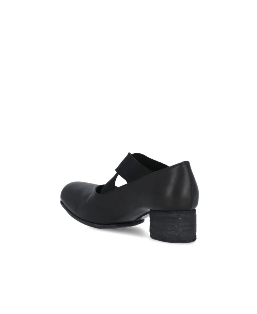 Logo Square Toe Heels