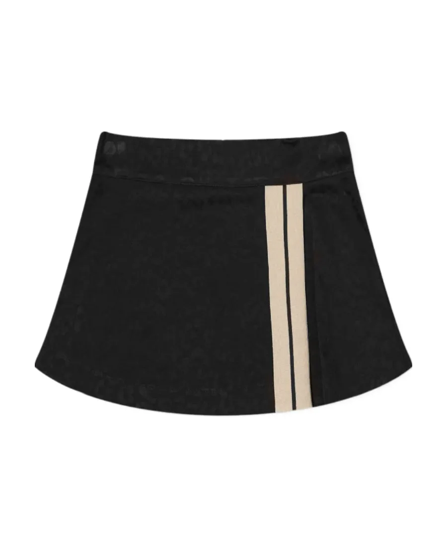 Palm Angels Stripe Detailed A-Line Mini Skirt
