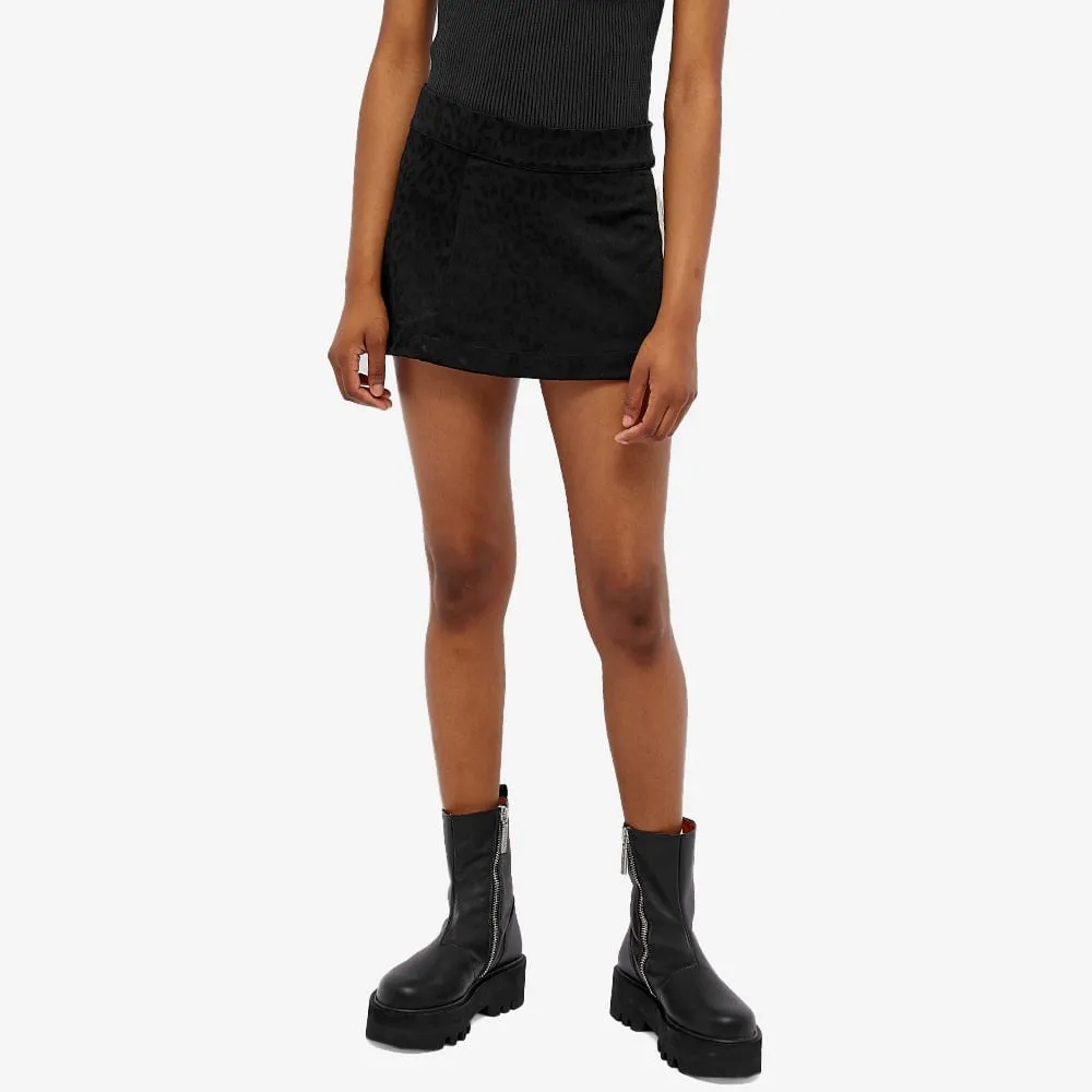 Palm Angels Stripe Detailed A-Line Mini Skirt