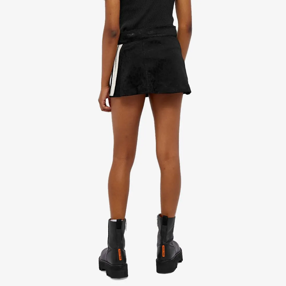 Palm Angels Stripe Detailed A-Line Mini Skirt