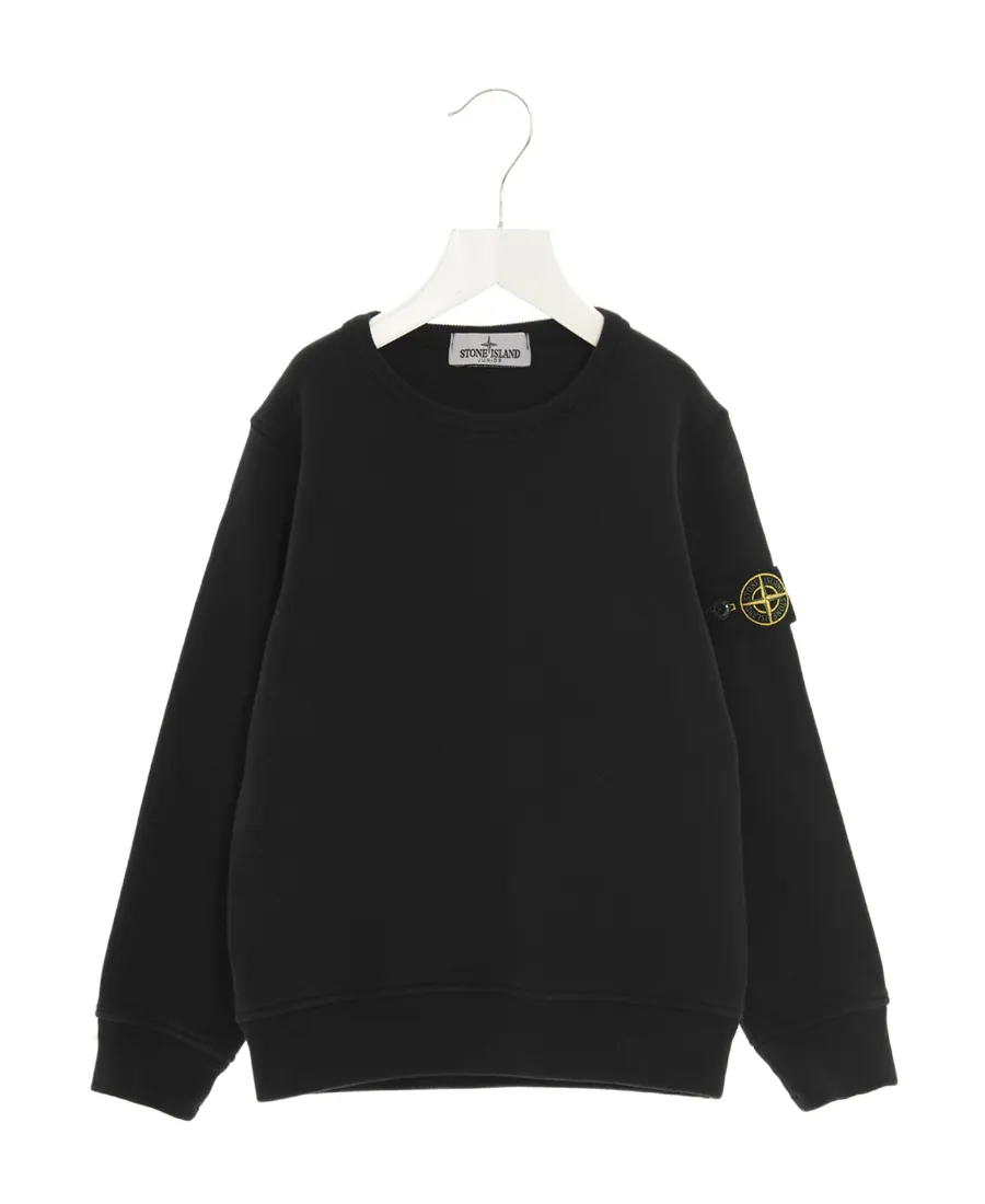 Stone Island Junior Logo Patch Crewneck Sweatshirt