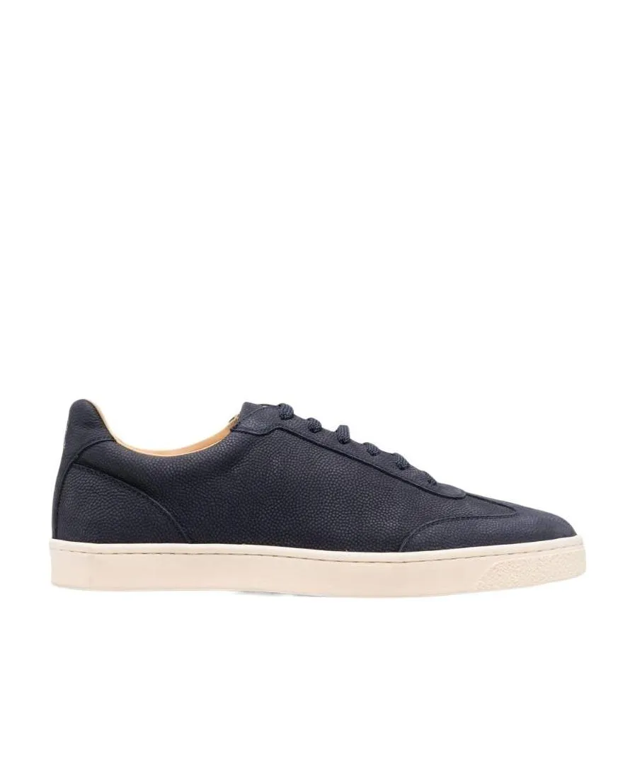 Grained Low-Top Sneakers