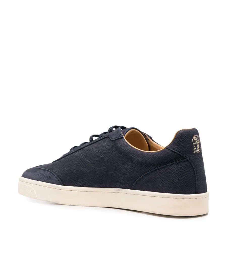 Grained Low-Top Sneakers