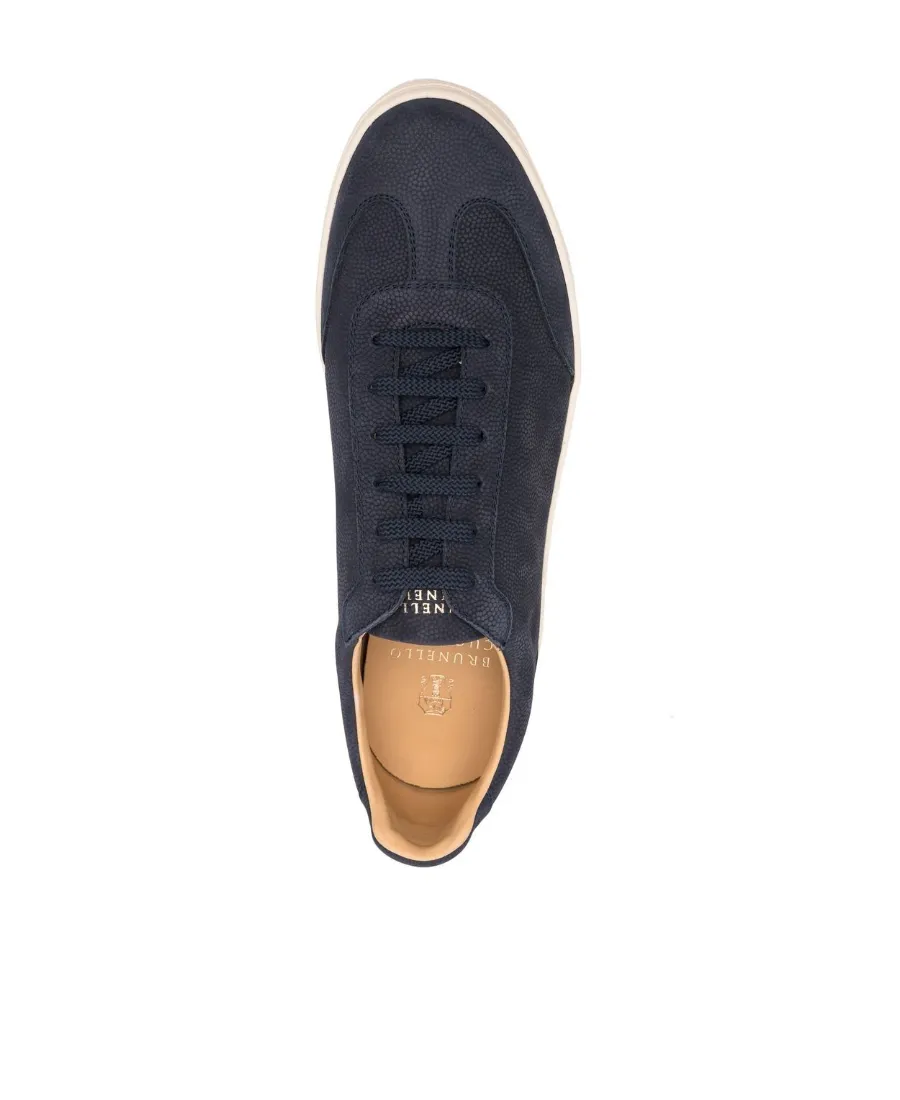 Grained Low-Top Sneakers