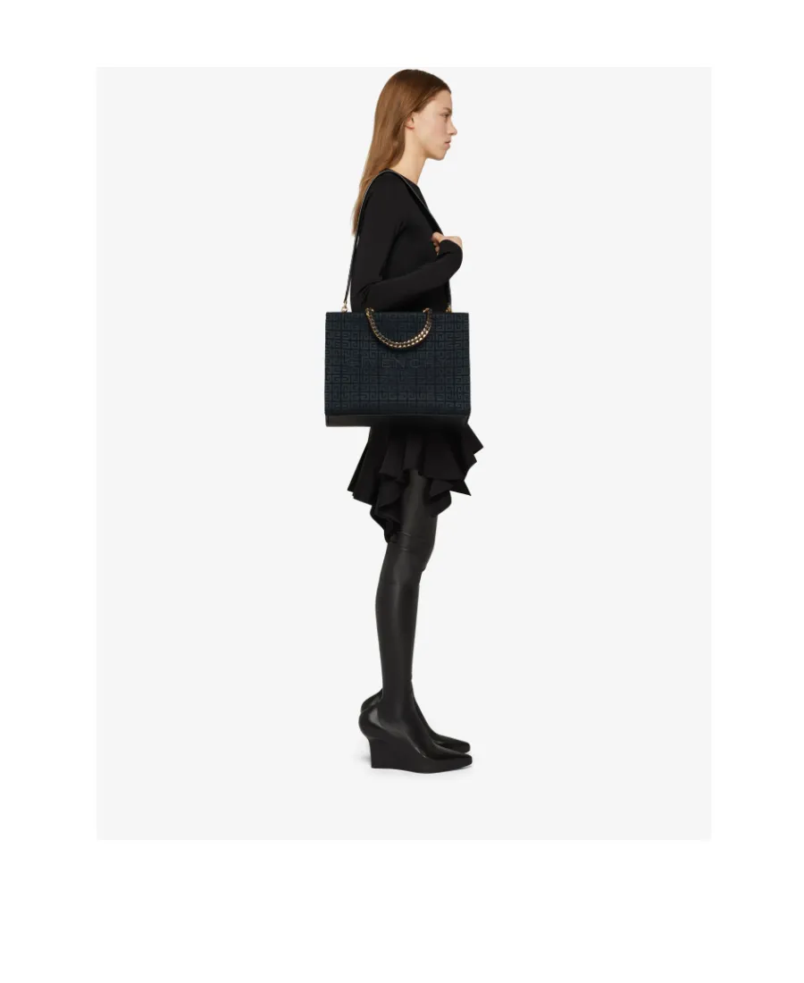 Givenchy 4G Embroidered Medium Shopping Bag