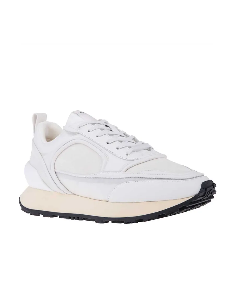 Balmain Panelled Lace-Up Sneakers