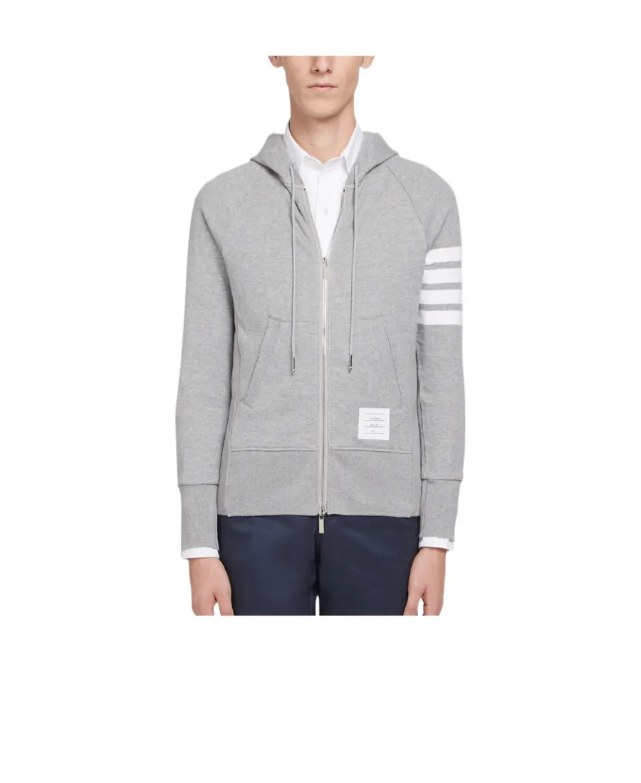 Zippered Hooded Casual Jacket