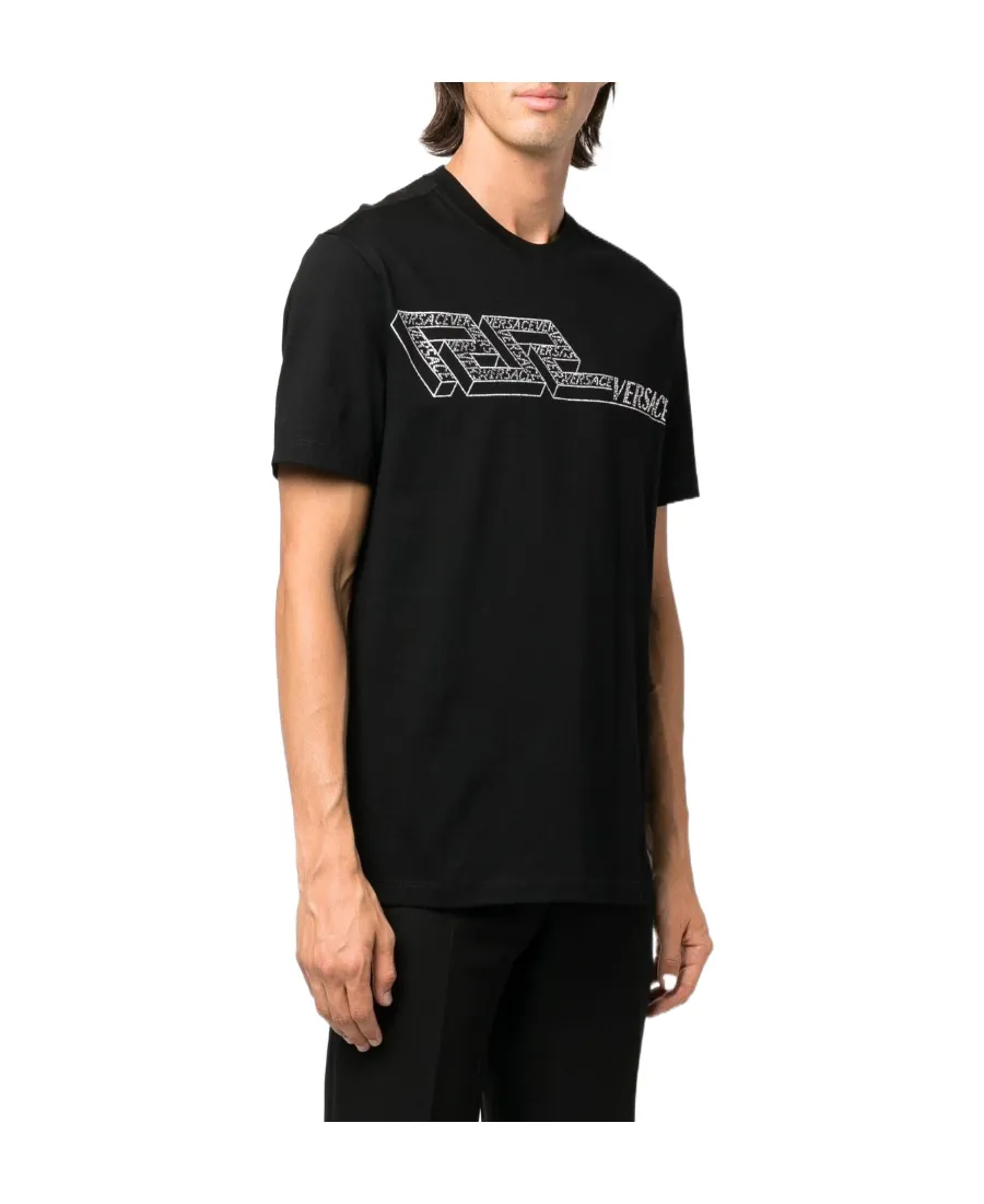 Crystal Logo-Embellished T-Shirt