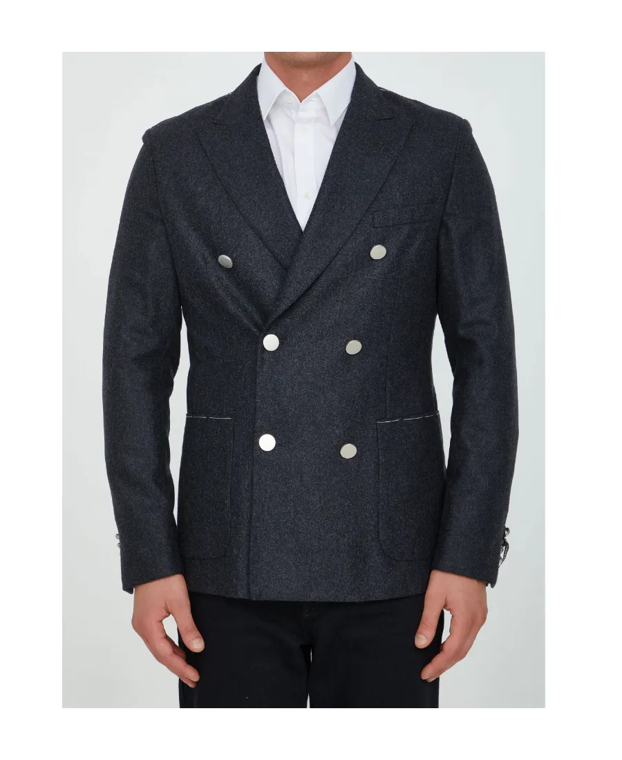 Tonello Double-Breasted Flannel Jacket