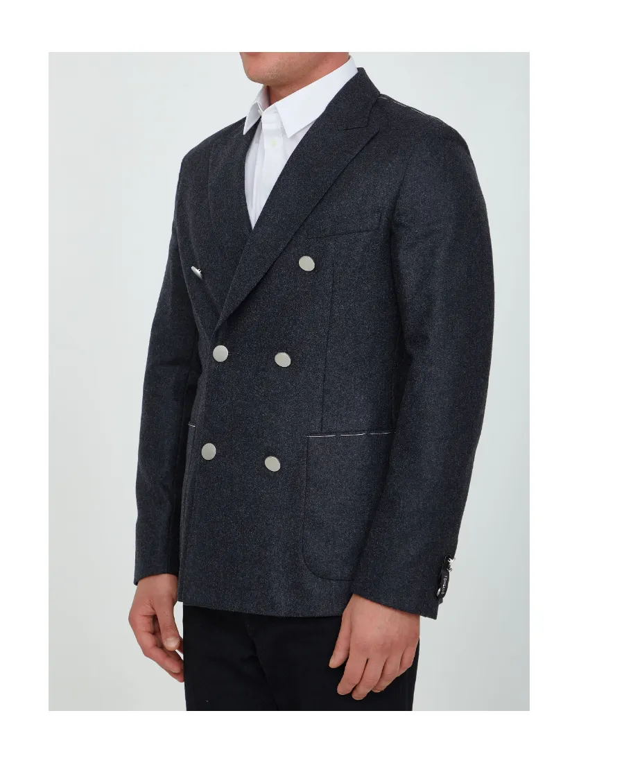 Tonello Double-Breasted Flannel Jacket