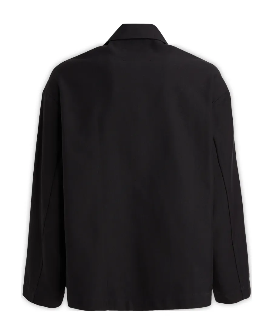 Relaxed-Fit Cotton Shirt Jacket