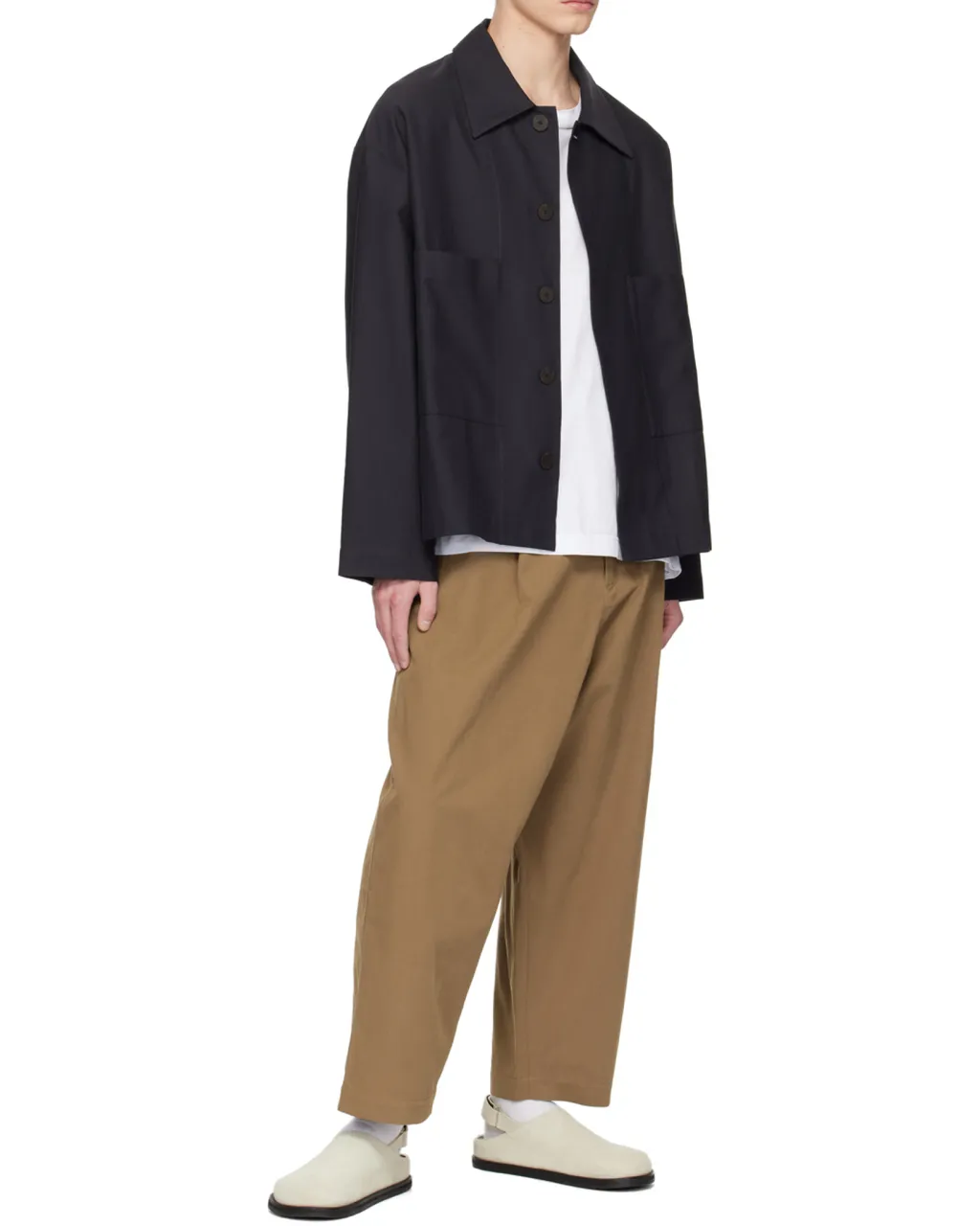 Relaxed-Fit Cotton Shirt Jacket