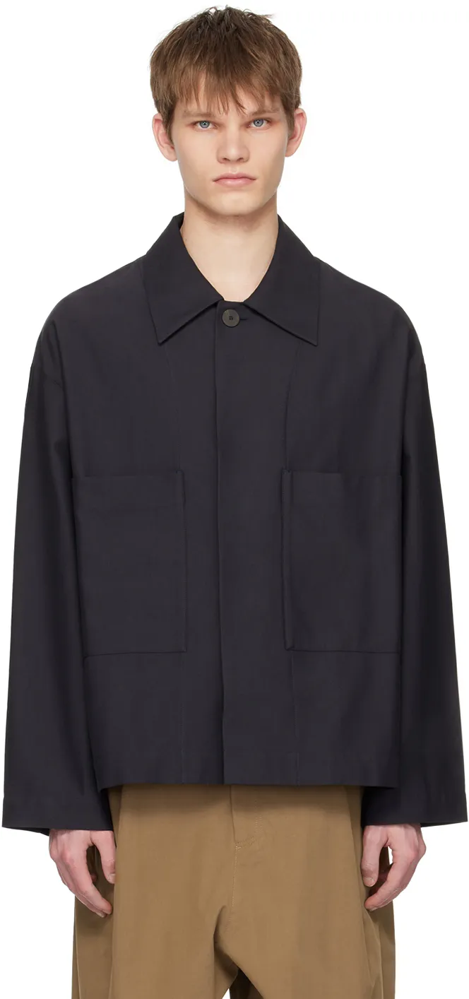 Relaxed-Fit Cotton Shirt Jacket
