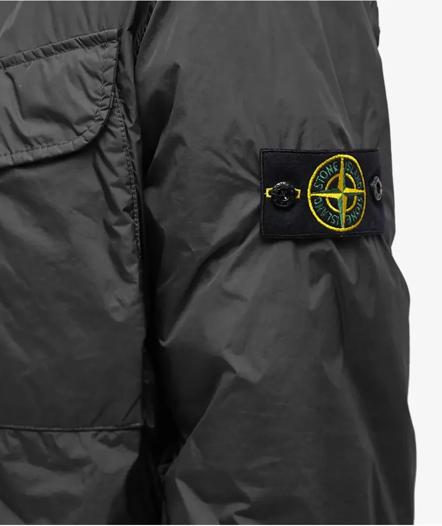 Compass-Patch Hooded Jacket