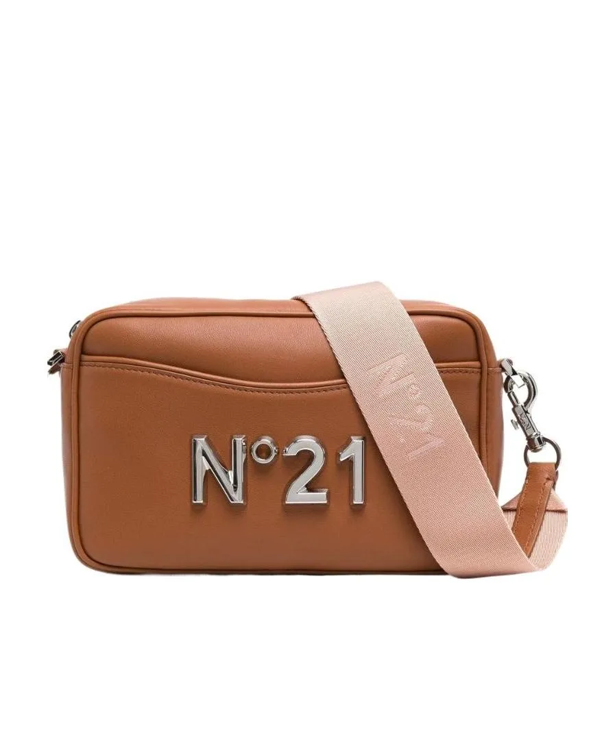 N21 Logo Plaque Zip Crossbody Bag