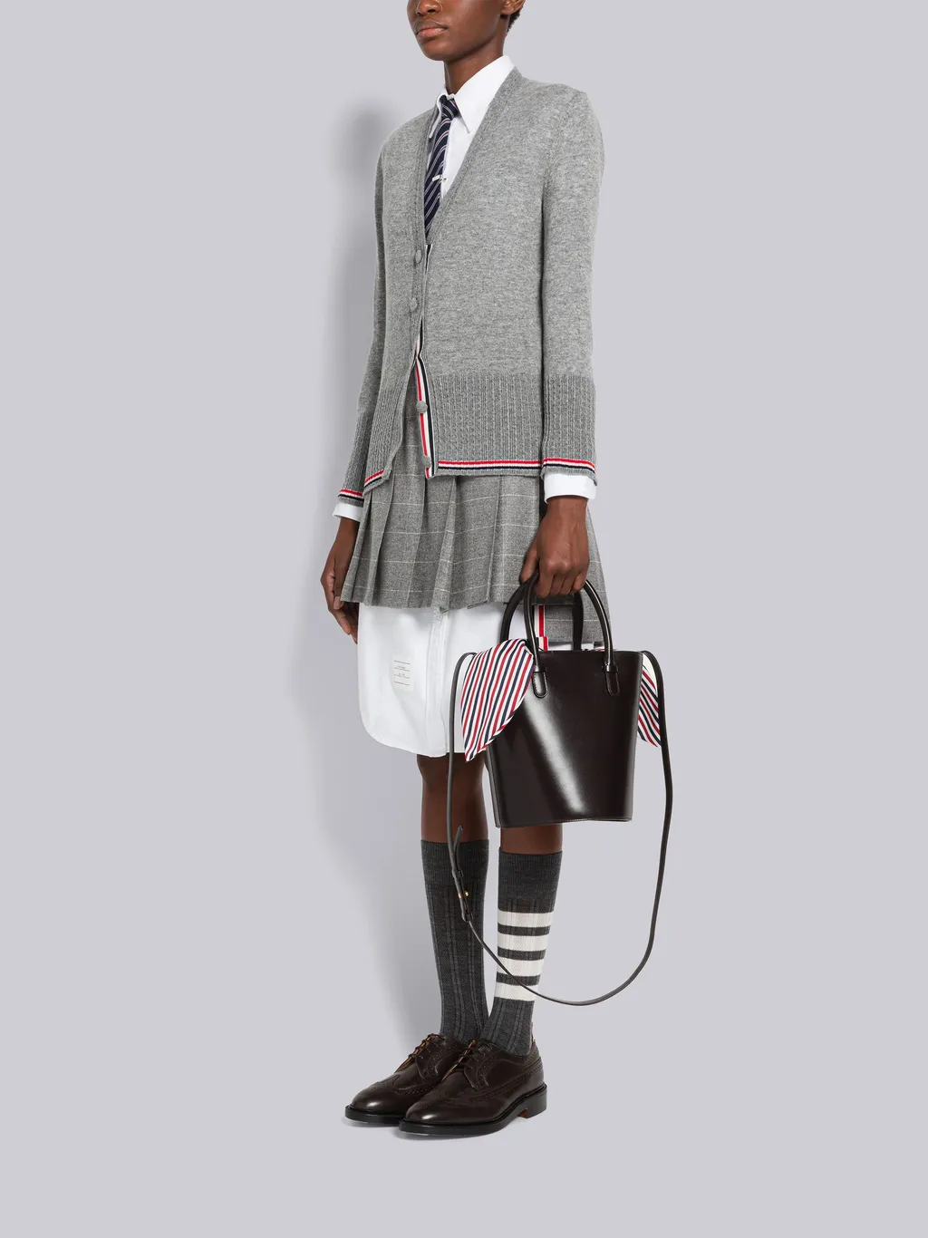 Rwb-Stripe Bucket Bag