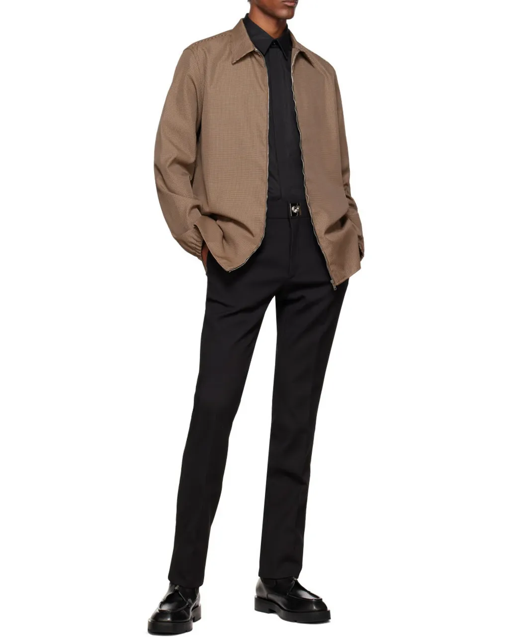 Slim-Fit Pants In Technical Fiber With G Lock Buckle