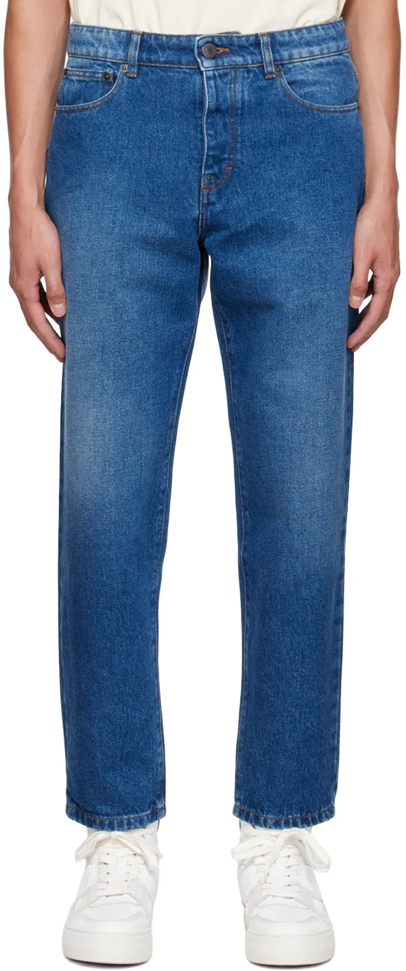 Ami Mid-Rise Straight-Leg Jeans