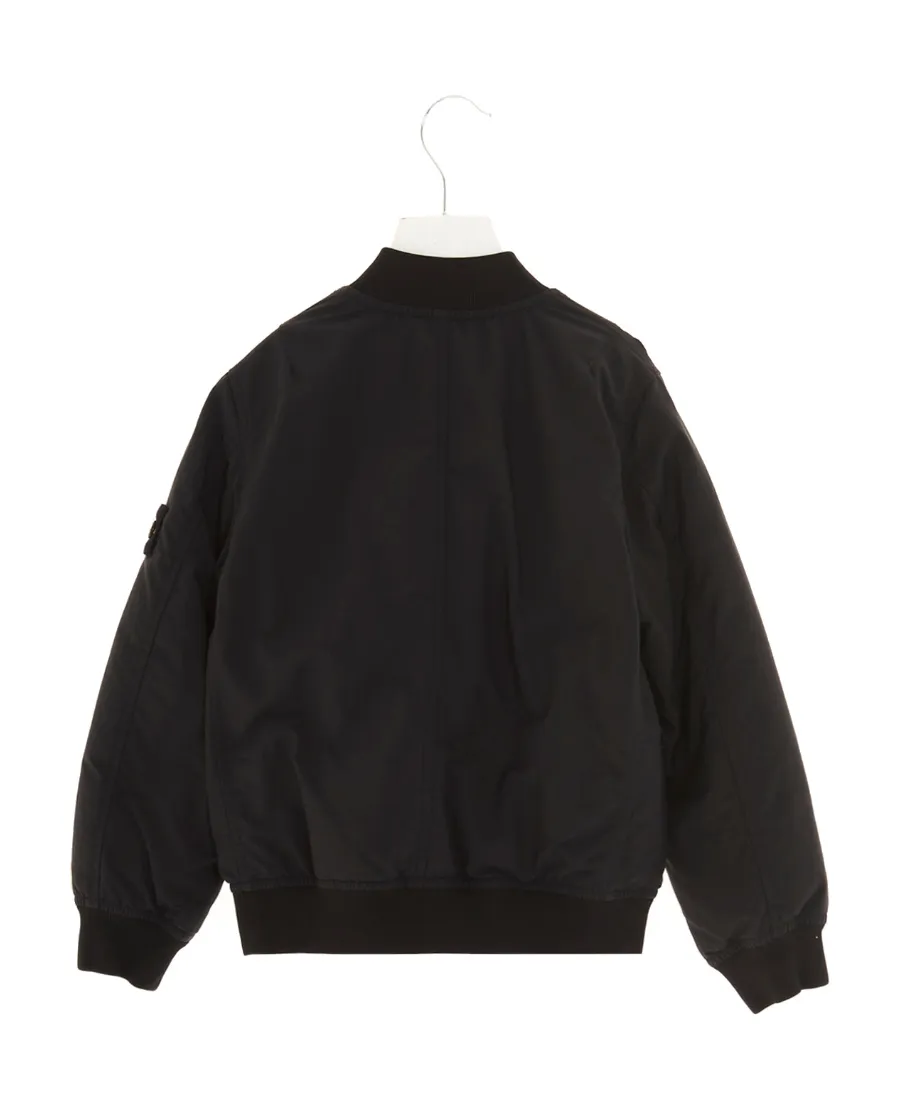 Compass-Patch Feather-Down Jacket