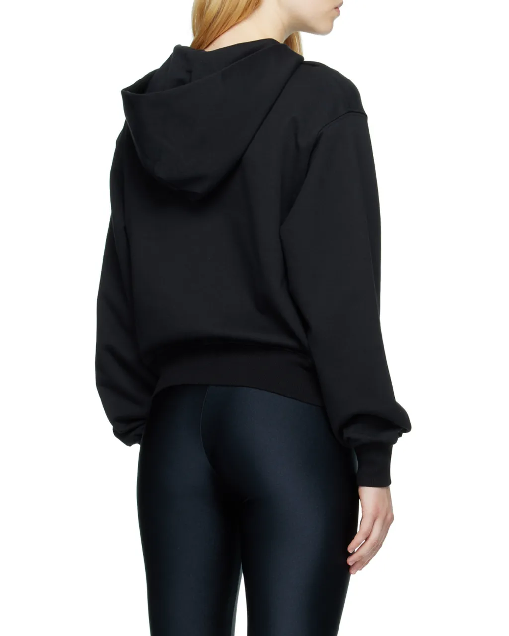 Buckle-Detail Cut-Out Hoodie