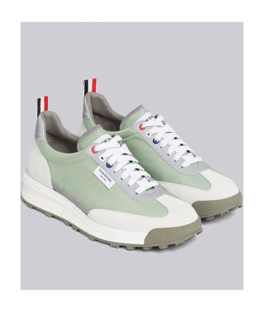 Panelled Low-Top Lace-Up Sneakers