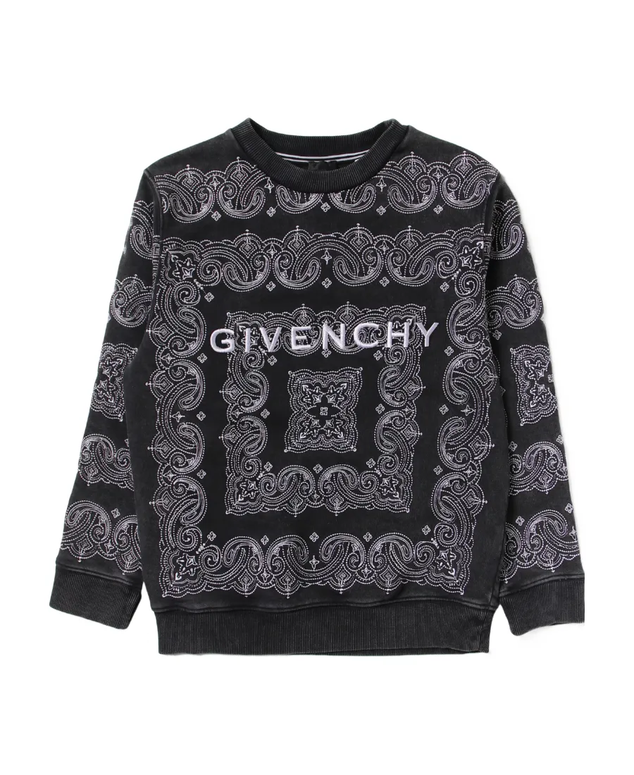 Printed Long-Sleeved Sweater