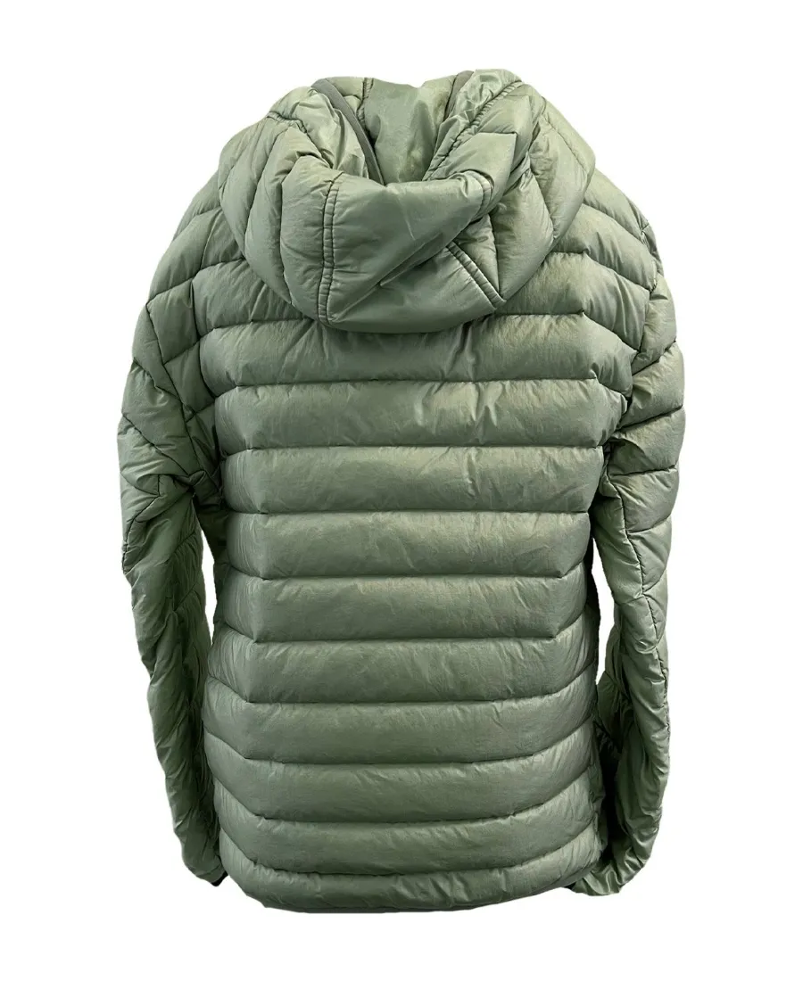 Stone Island Junior Logo Patch Zipped Puffer Jacket