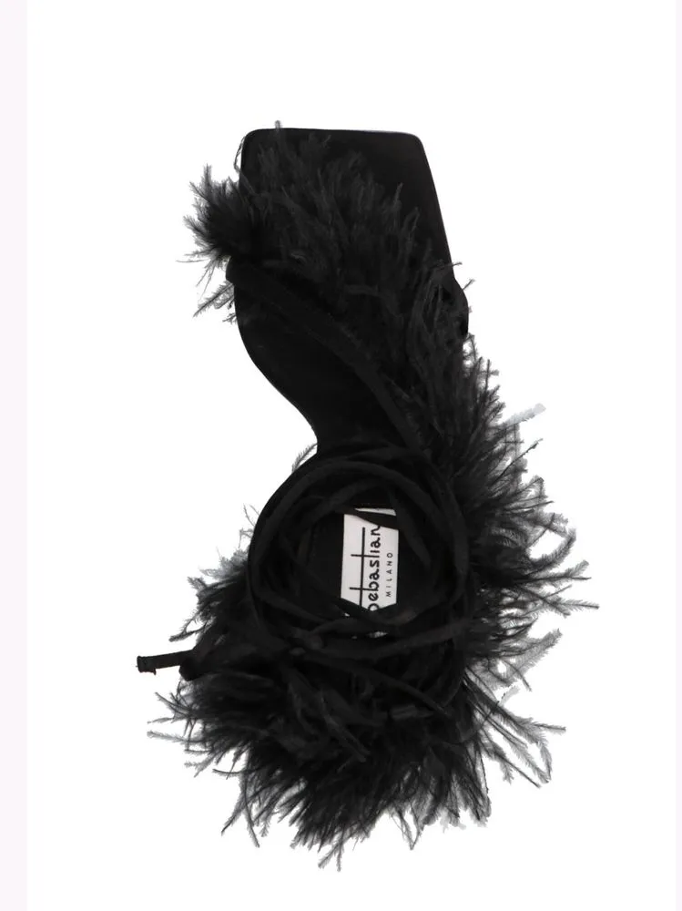 Tie High-Heeled Sandals