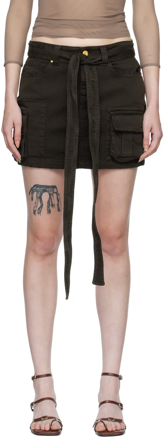 Blumarine Belted Mini Skirt