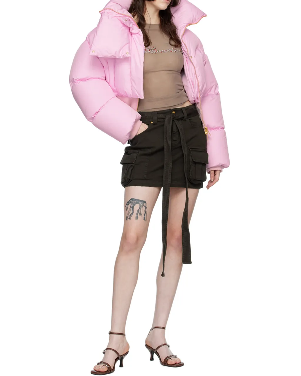 Blumarine Belted Mini Skirt