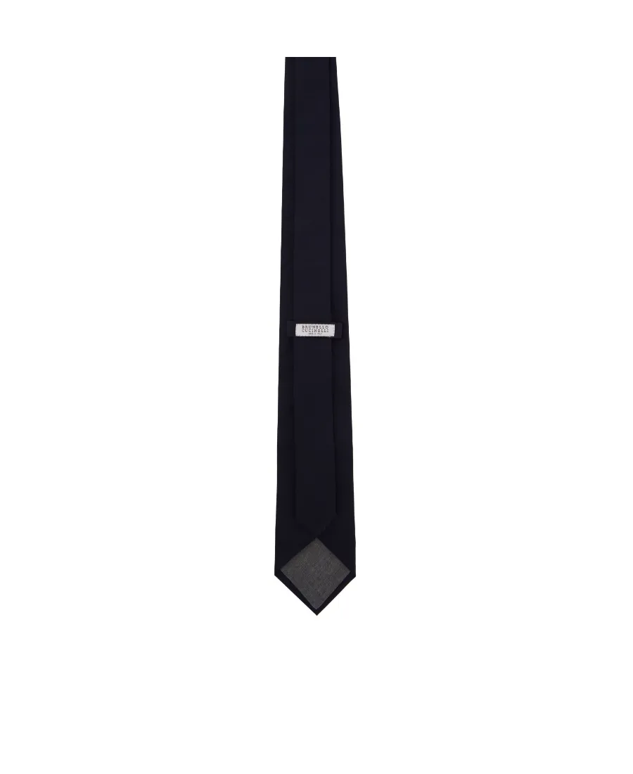 Houndstooth-Pattern Print Tie