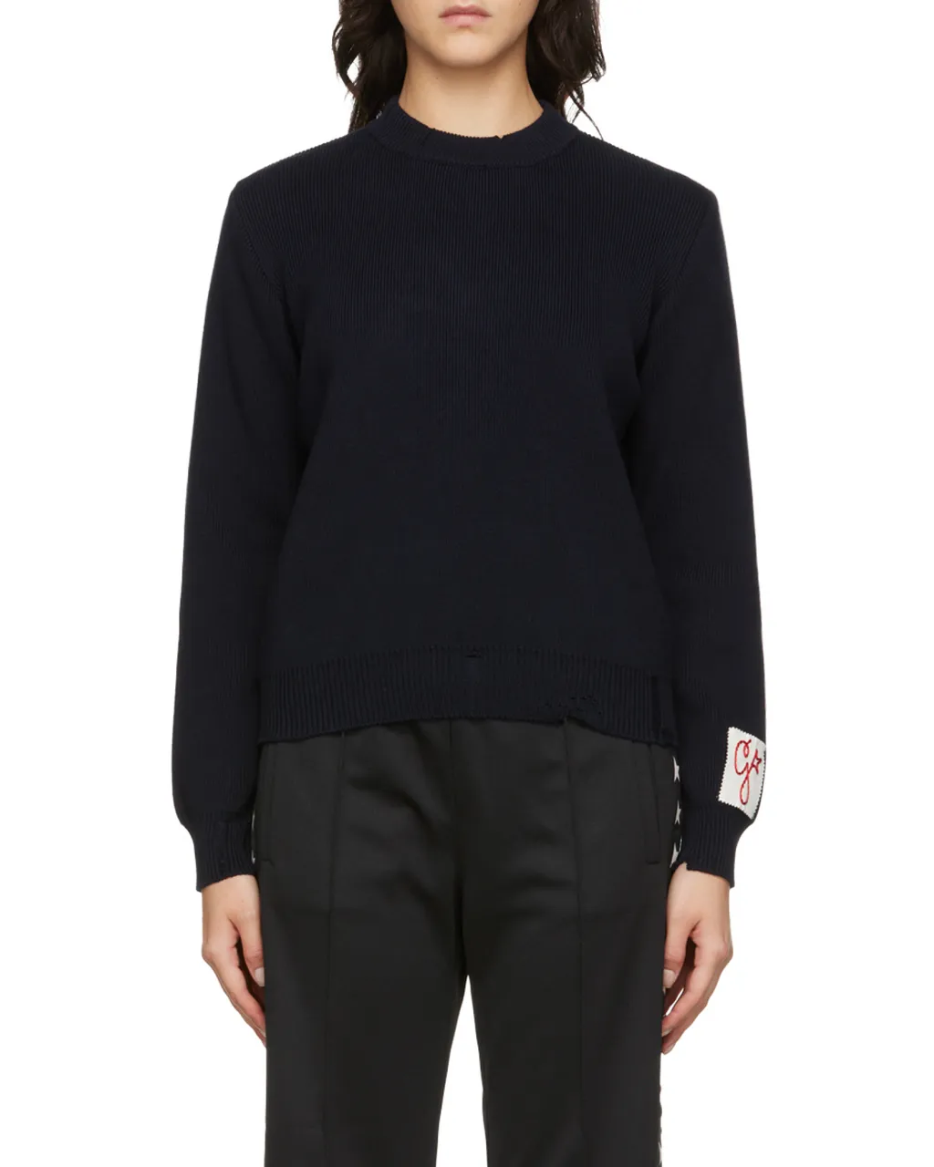 Golden Goose Deluxe Brand Distressed Crew Neck Jumper
