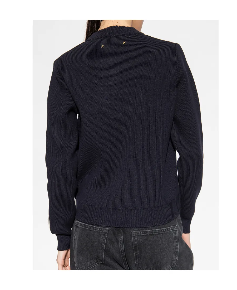 Golden Goose Deluxe Brand Distressed Crew Neck Jumper