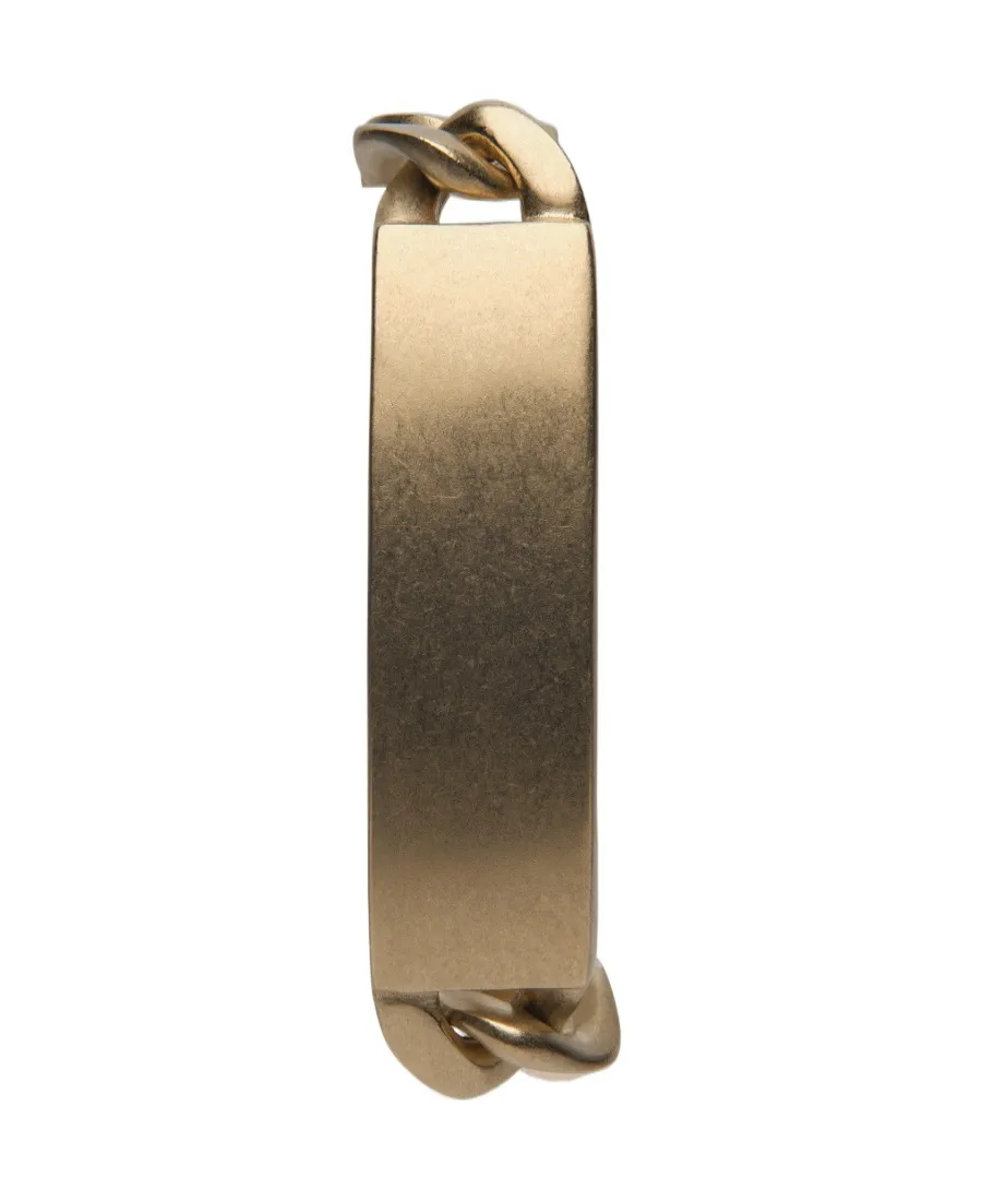 Maison Margiela Logo Engraved Curb Chain Bracelet
