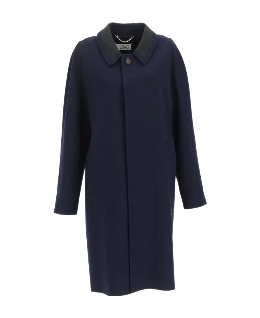 Maison Margiela Four-Stitch Detailed Long Coat