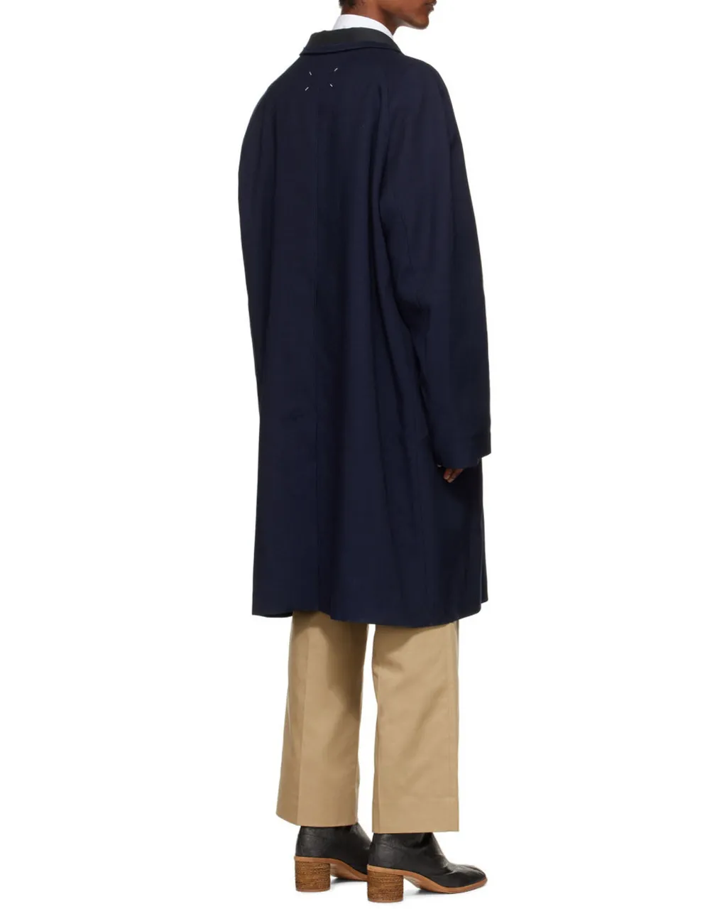 Maison Margiela Four-Stitch Detailed Long Coat
