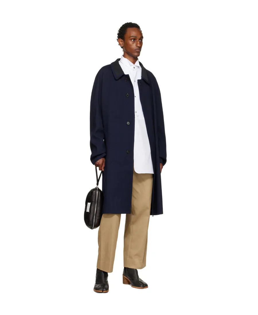 Maison Margiela Four-Stitch Detailed Long Coat