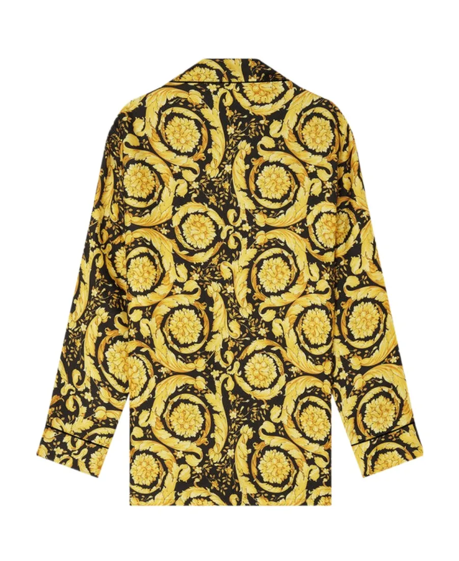 Versace Baroque Pattern Long Sleeved Pajama Top