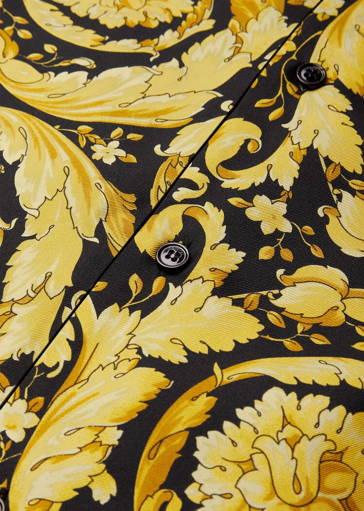 Versace Baroque Pattern Long Sleeved Pajama Top