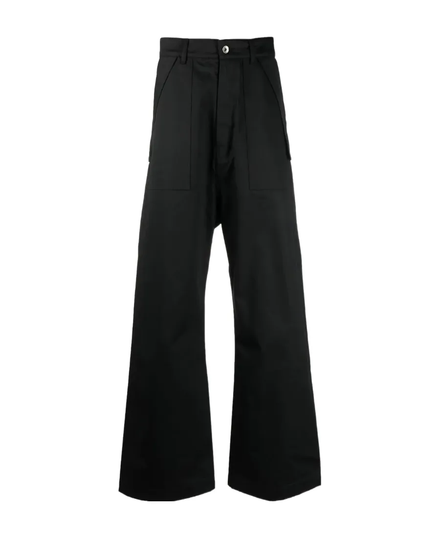 Straight-Leg Organic-Cotton Trousers