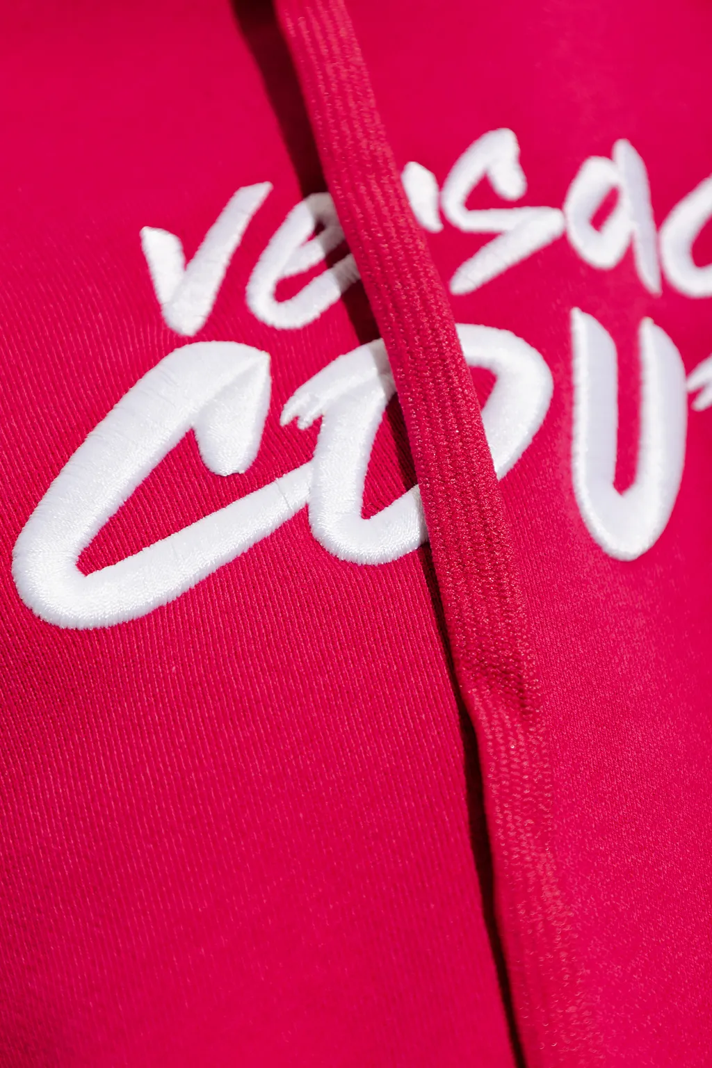 Logo-Embroidered Cropped Hoodie