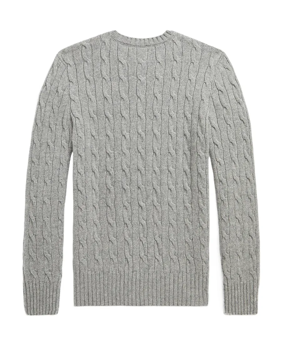 Polo Ralph Lauren Kids Logo Embroidered Cable Knit Jumper