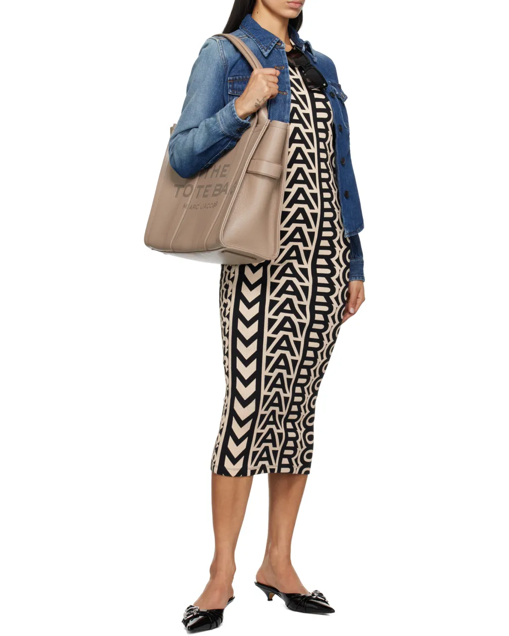 Marc Jacobs Large Logo-Embossed Tote Bag
